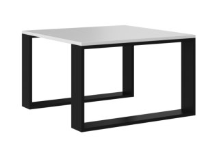TOP E SHOP Stolik MODERN MINI 67x67xH40 biały/czarny