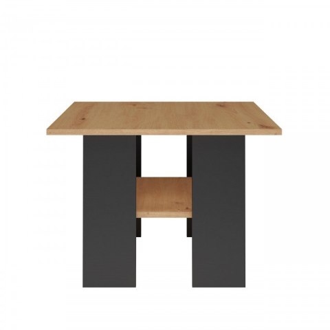 TOP E SHOP Stolik MODERNA 60x60xH45 dąb artisan/czarny TOP E SHOP Stolik MODERNA 60x60xH45 dąb artisan/czarny