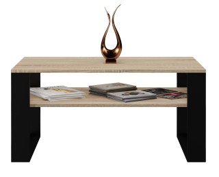 TOP E SHOP Stolik ława MODERN 1P 90x58xH50 sonoma/czerń