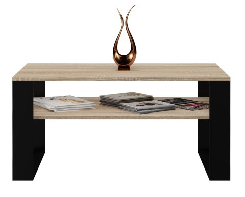 TOP E SHOP Stolik ława MODERN 1P 90x58xH50 sonoma/czerń TOP E SHOP Stolik ława MODERN 1P 90x58xH50 sonoma/czerń