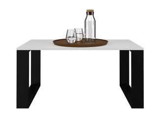 TOP E SHOP Stolik ława MODERN 90x58xH50 biały/czarny