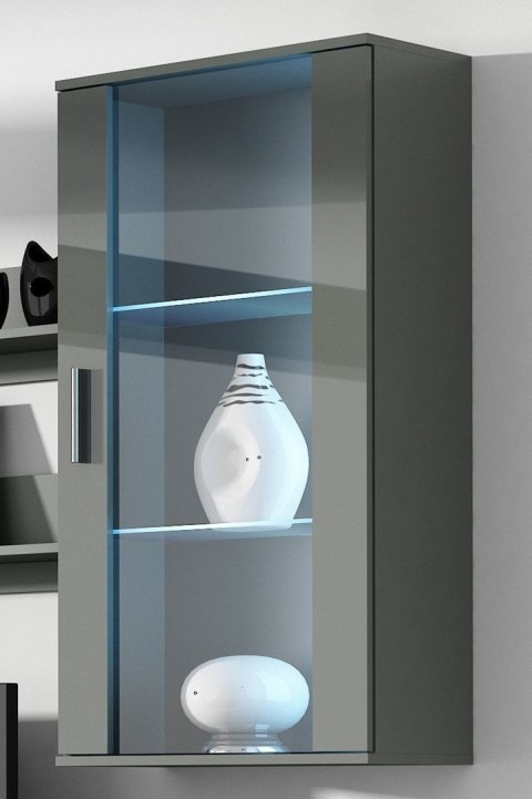 Cama MEBLE Zestaw SOHO 5 (RTV180 + Wit.Wisz + Półki) SZ/SZ POŁ