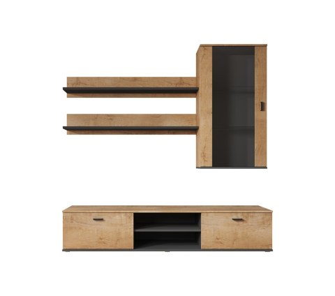 Cama MEBLE Zestaw SOHO 5 (RTV180 + Wit.Wisz + Półki) lefkas+cz