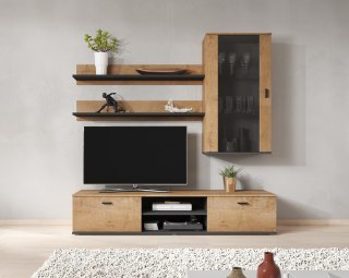 Cama MEBLE Zestaw SOHO 5 (RTV180 + Wit.Wisz + Półki) lefkas+cz