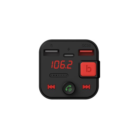 SAVIO SAVIO TR-15 TRANSMITER FM Z WYŚWIETLACZEM, BLUETOOTH I ŁADOWARKĄ PD USB-C USB-A QUICK CHARGE, BASS BOOST SAVIO SAVIO TR-15 TRANSMITER FM Z WYŚWIETLACZEM, BLUETOOTH I ŁADOWARKĄ PD USB-C USB-A QUICK CHARGE, BASS BOOST