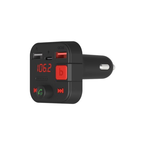 SAVIO SAVIO TR-15 TRANSMITER FM Z WYŚWIETLACZEM, BLUETOOTH I ŁADOWARKĄ PD USB-C USB-A QUICK CHARGE, BASS BOOST SAVIO SAVIO TR-15 TRANSMITER FM Z WYŚWIETLACZEM, BLUETOOTH I ŁADOWARKĄ PD USB-C USB-A QUICK CHARGE, BASS BOOST