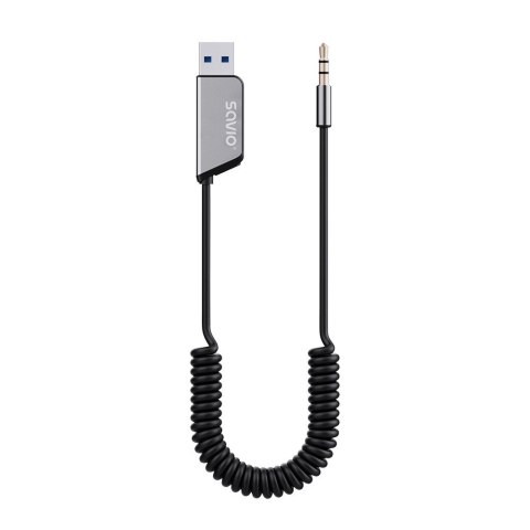 SAVIO SAVIO TRANSMITER AUX, USB, BLUETOOTH 5.3, FUNKCJA ZESTAWU GŁOŚNOMÓWIĄCEGO, TR-16 SAVIO SAVIO TRANSMITER AUX, USB, BLUETOOTH 5.3, FUNKCJA ZESTAWU GŁOŚNOMÓWIĄCEGO, TR-16