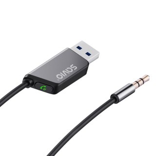 SAVIO SAVIO TRANSMITER AUX, USB, BLUETOOTH 5.3, FUNKCJA ZESTAWU GŁOŚNOMÓWIĄCEGO, TR-16
