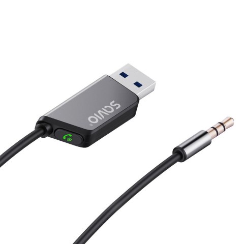 SAVIO SAVIO TRANSMITER AUX, USB, BLUETOOTH 5.3, FUNKCJA ZESTAWU GŁOŚNOMÓWIĄCEGO, TR-16 SAVIO SAVIO TRANSMITER AUX, USB, BLUETOOTH 5.3, FUNKCJA ZESTAWU GŁOŚNOMÓWIĄCEGO, TR-16