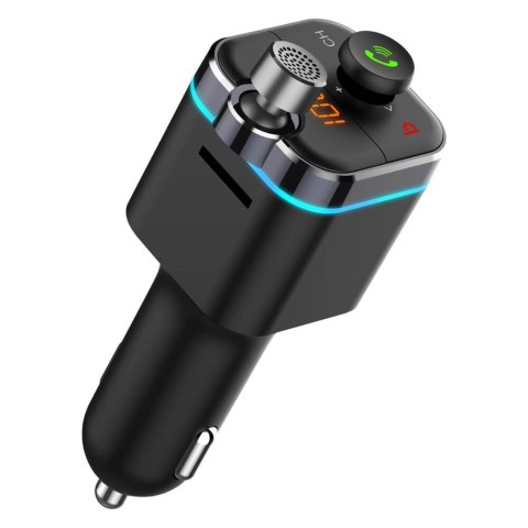 SAVIO SAVIO TRANSMITER FM SAMOCHODOWY Z FUNKCJĄ BLUETOOTH 5.0 QUICK CHARGE 3.0 ORAZ POWER DELIVERY, WYŚWIETLACZ LED, FUNKCJ BASS BO SAVIO SAVIO TRANSMITER FM SAMOCHODOWY Z FUNKCJĄ BLUETOOTH 5.0 QUICK CHARGE 3.0 ORAZ POWER DELIVERY, WYŚWIETLACZ LED, FUNKCJ BASS BO