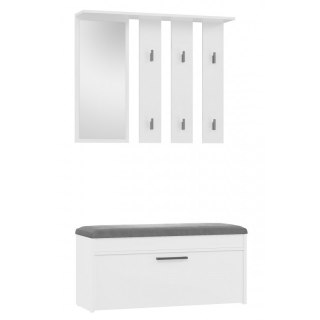TOP E SHOP Garderoba PARMA 100x35xH180 biel