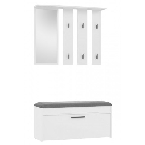 TOP E SHOP Garderoba PARMA 100x35xH180 biel TOP E SHOP Garderoba PARMA 100x35xH180 biel
