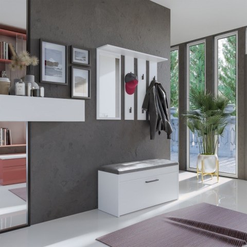 TOP E SHOP Garderoba PARMA 100x35xH180 biel TOP E SHOP Garderoba PARMA 100x35xH180 biel