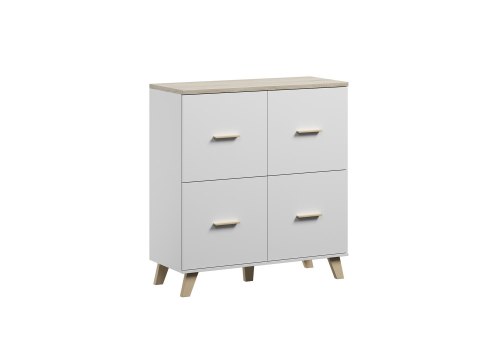 Cama MEBLE Zestaw LOTTA 1 (RTV1602D2K+ WIT+ KOM110 4D)