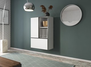 Cama MEBLE Zestaw ROCO 17 (2xRO3 + 2xRO6) biały/ czarny/ biały