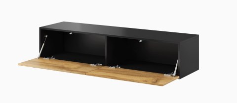 Cama MEBLE Zestaw VIGO 22 (2xRTV140+3xKW) czarny/dąb wotan