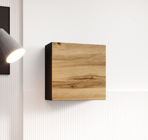 Cama MEBLE Zestaw VIGO 23 (RTV180+3xKW) czarny/dąb wotan