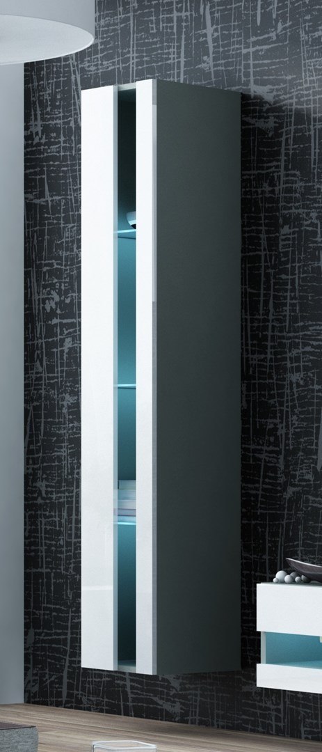 Cama MEBLE Zestaw VIGO NEW 12 szary/biały połysk