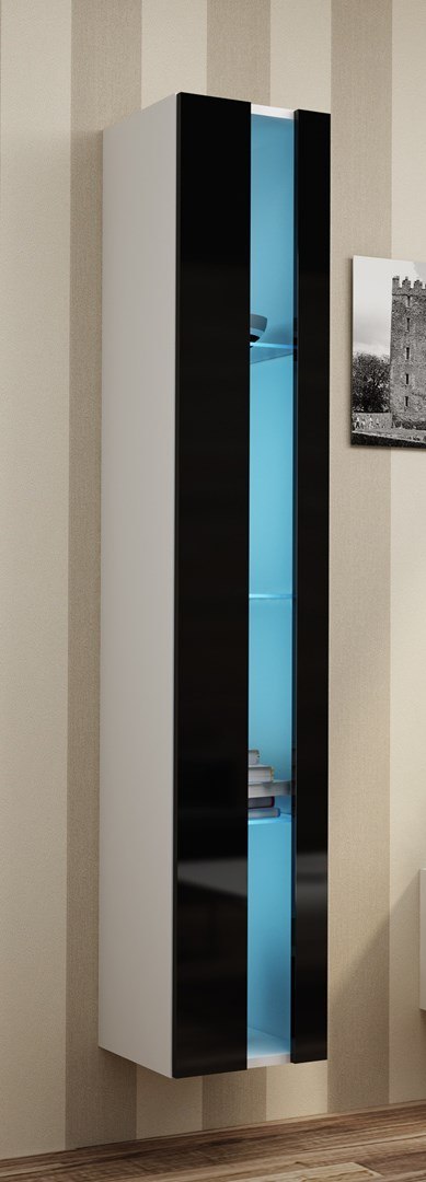 Cama MEBLE Zestaw VIGO NEW 12 biały/czarny połysk