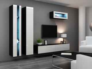 Cama MEBLE Zestaw VIGO NEW 2 czarny/biały połysk