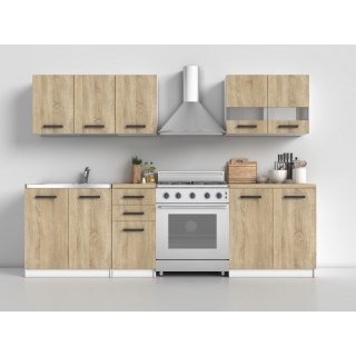 TOP E SHOP KUCHNIA SET 2M BIAŁY MAT/ SONOMA