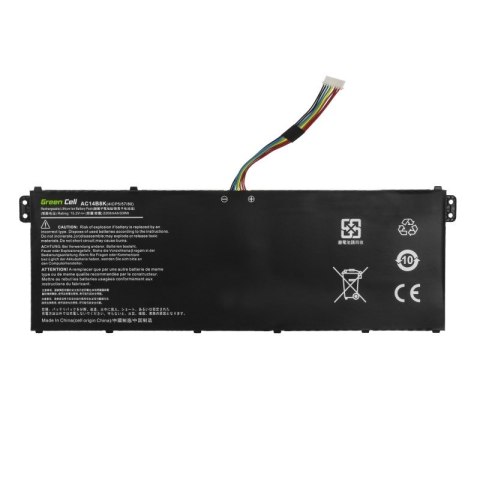 Green Cell GREEN CELL BATERIA AC72 AC14B8K AC14B3K DO ACER ASPIRE 5 A515 R15 R5-571T SPIN SP315 SP513 2100MAH 15.2V