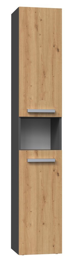 TOP E SHOP Szafka łazienkowa NEL I 31x30xH174 antracyt/artisan TOP E SHOP Szafka łazienkowa NEL I 31x30xH174 antracyt/artisan