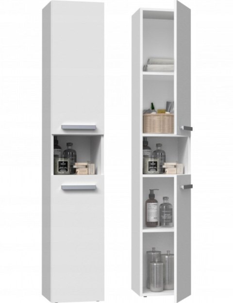 TOP E SHOP Szafka łazienkowa NEL I 31x30xH174 biel mat