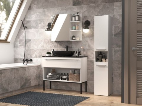 TOP E SHOP Szafka łazienkowa NEL I 31x30xH174 biel mat