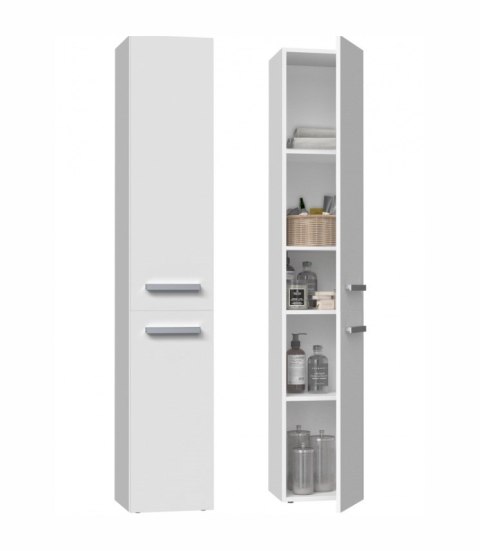 TOP E SHOP Szafka łazienkowa NEL II 31x30xH174 biel mat