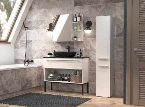 TOP E SHOP Szafka łazienkowa NEL II 31x30xH174 biel mat