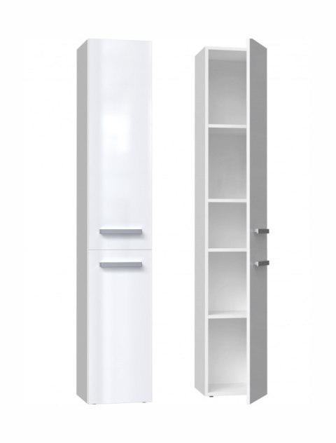TOP E SHOP Szafka łazienkowa NEL II 31x30xH174 biel połysk