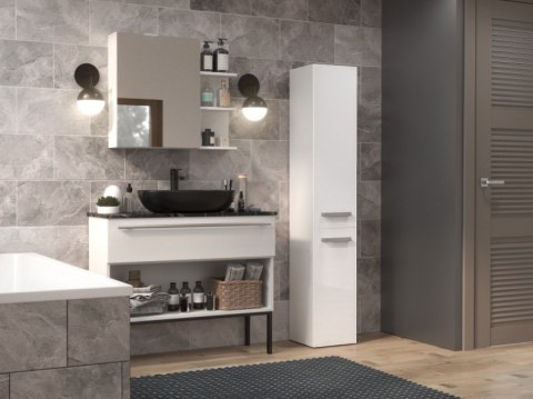 TOP E SHOP Szafka łazienkowa NEL II 31x30xH174 biel połysk