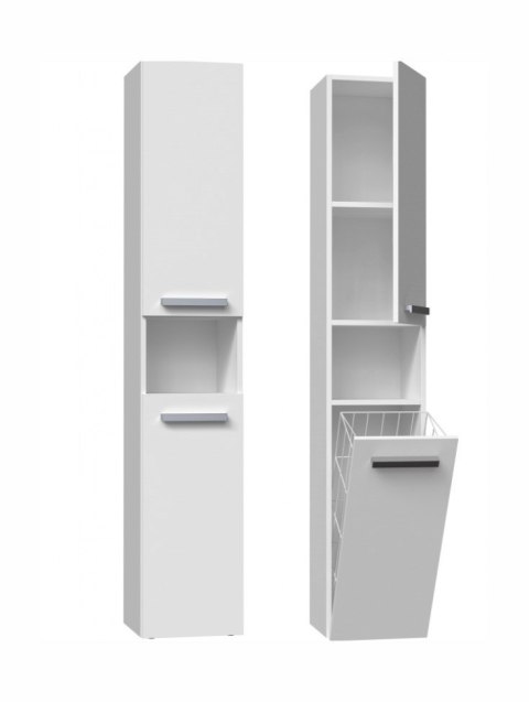 TOP E SHOP Szafka łazienkowa NEL III 31x30xH174 biel mat TOP E SHOP Szafka łazienkowa NEL III 31x30xH174 biel mat