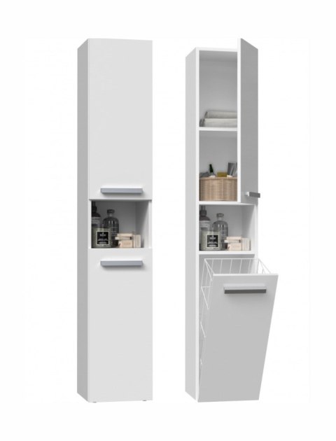 TOP E SHOP Szafka łazienkowa NEL III 31x30xH174 biel mat TOP E SHOP Szafka łazienkowa NEL III 31x30xH174 biel mat