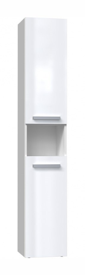 TOP E SHOP Szafka łazienkowa NEL III 31x30xH174 biel połysk