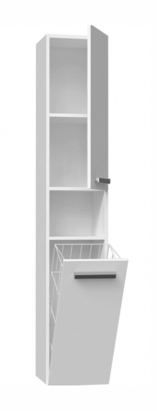 TOP E SHOP Szafka łazienkowa NEL III 31x30xH174 biel połysk