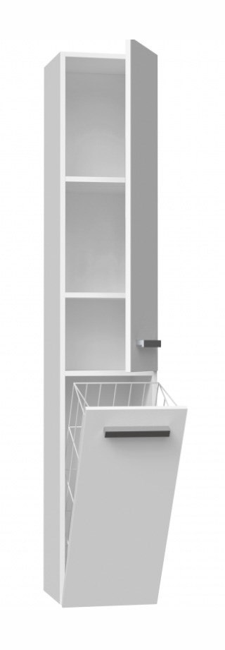 TOP E SHOP Szafka łazienkowa NEL IV 31x30xH174 biel połysk TOP E SHOP Szafka łazienkowa NEL IV 31x30xH174 biel połysk