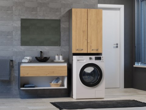 TOP E SHOP Szafka łazienkowa POLA DD 64x30xH180 antracyt/artisan TOP E SHOP Szafka łazienkowa POLA DD 64x30xH180 antracyt/artisan