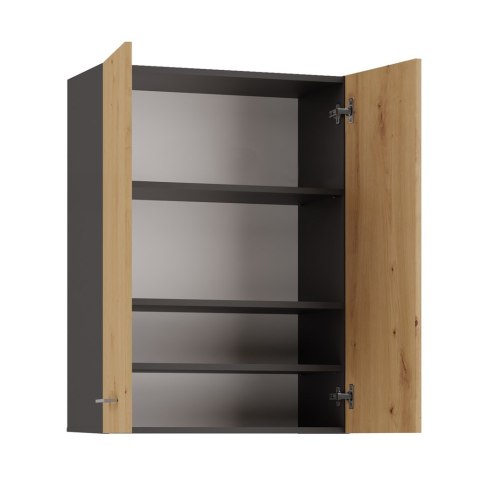 TOP E SHOP Szafka nad pralkę POLA MINI DD 64x30xH90 antracyt/artisan TOP E SHOP Szafka nad pralkę POLA MINI DD 64x30xH90 antracyt/artisan