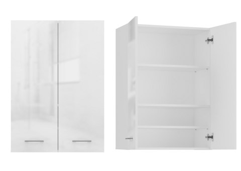 TOP E SHOP Szafka nad pralkę POLA MINI DD 64x30xH90 biel połysk TOP E SHOP Szafka nad pralkę POLA MINI DD 64x30xH90 biel połysk