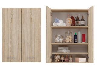 TOP E SHOP Szafka nad pralkę POLA MINI DD 64x30xH90 sonoma