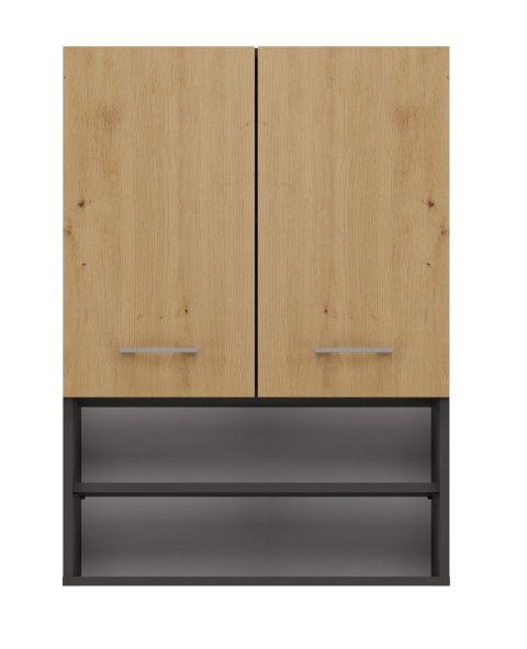 TOP E SHOP Szafka nad pralkę POLA MINI DK 64x30xH90 antracyt/artisan