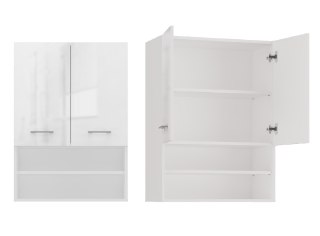 TOP E SHOP Szafka nad pralkę POLA MINI DK 64x30xH90 biel połysk