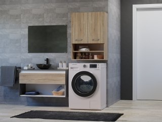 TOP E SHOP Szafka nad pralkę POLA MINI DK 64x30xH90 sonoma