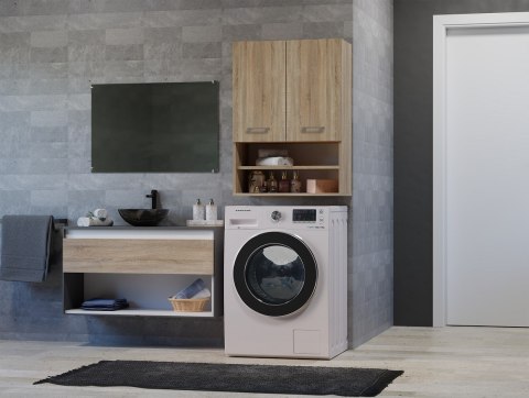 TOP E SHOP Szafka nad pralkę POLA MINI DK 64x30xH90 sonoma