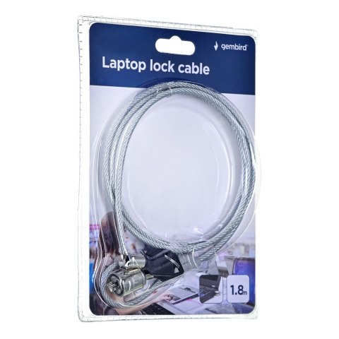GEMBIRD Linka zabezpieczająca do laptopa na kluczyk GEMBIRD LK-K-01