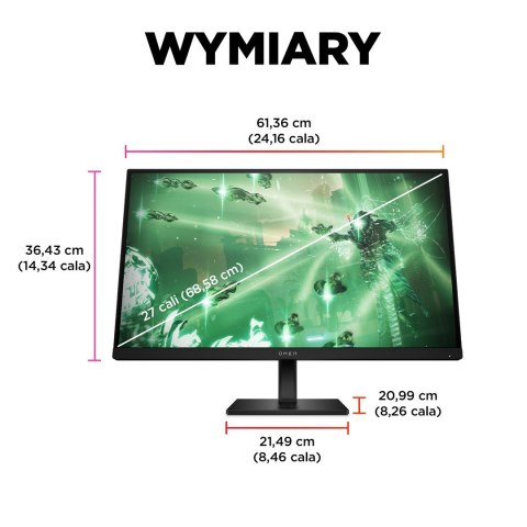 Hewlett-Packard MONITOR HP LED, QHD 27" OMEN 27q (780H4E9) 165Hz