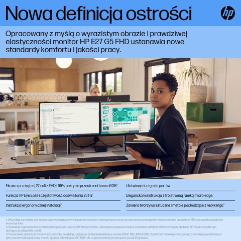 Hewlett-Packard MONITOR HP LED 27" E27 G5 (6N4E2AA)