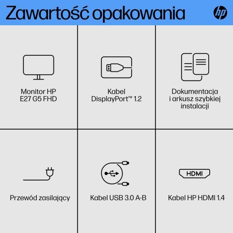 Hewlett-Packard MONITOR HP LED 27" E27 G5 (6N4E2AA)